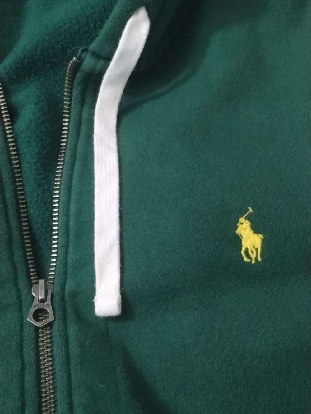 Polo by Ralph Lauren Green Zip-Up Hoodie - Picture 2 of 3
